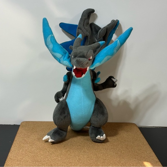 Nintendo Other - Mega Charizard X Plush 11” Pokemon Center 2012 China Game Freak F0314 Pokemon